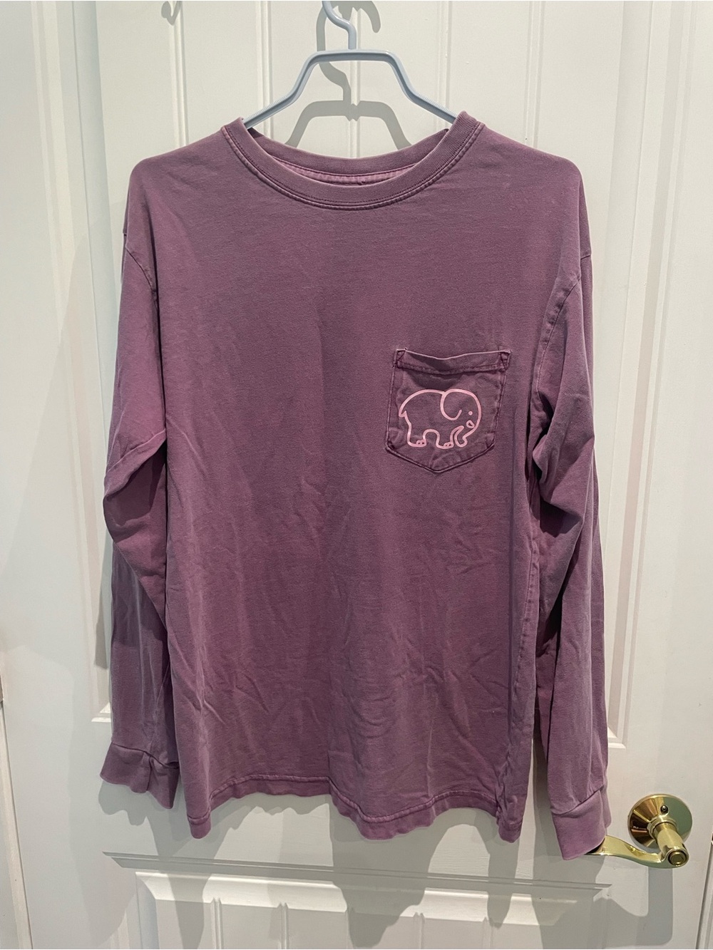 ivory ella Mauve Logo Crewneck Tee